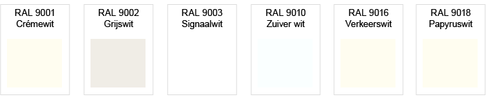 Faculteit Aardewerk trainer Witte Verf | RAL kleuren wit | RAL 9010 of RAL 9016 - Verflaag.nl